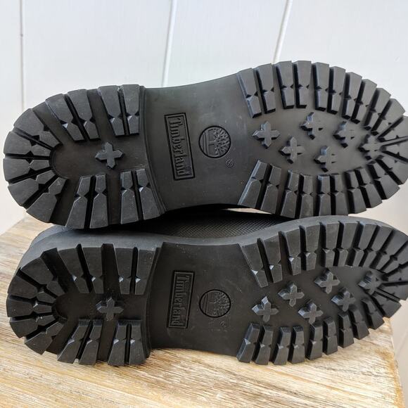 New Timberland Heritage 6" Boots Black Size 8.5M Leather Waterproof Winter Rain - Picture 5 of 10